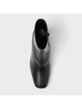 NEW IN BOX Black Ankle Boots - Sleek Square Toe